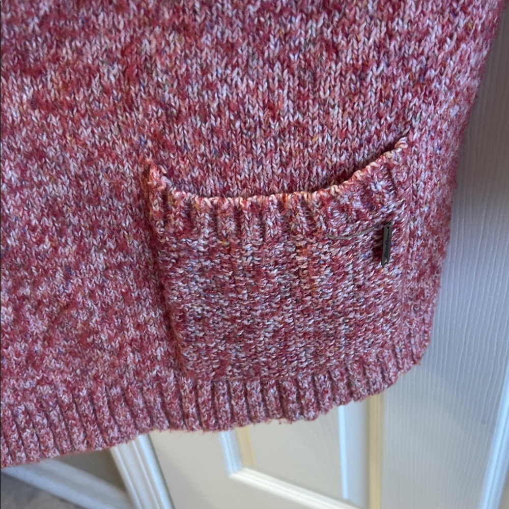 Eddie Bauer Women's Pink Hooded Cardigan - Picture 5 of 9